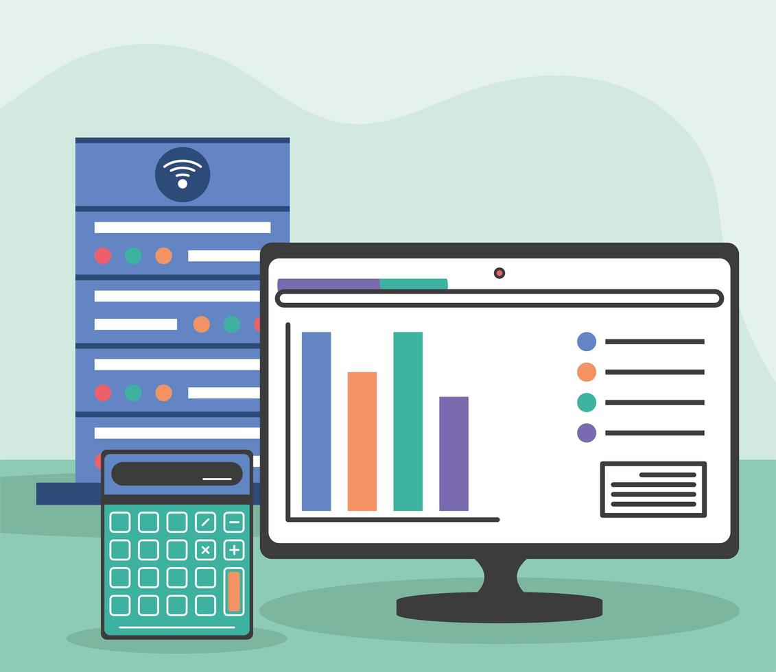 data analysis market vector