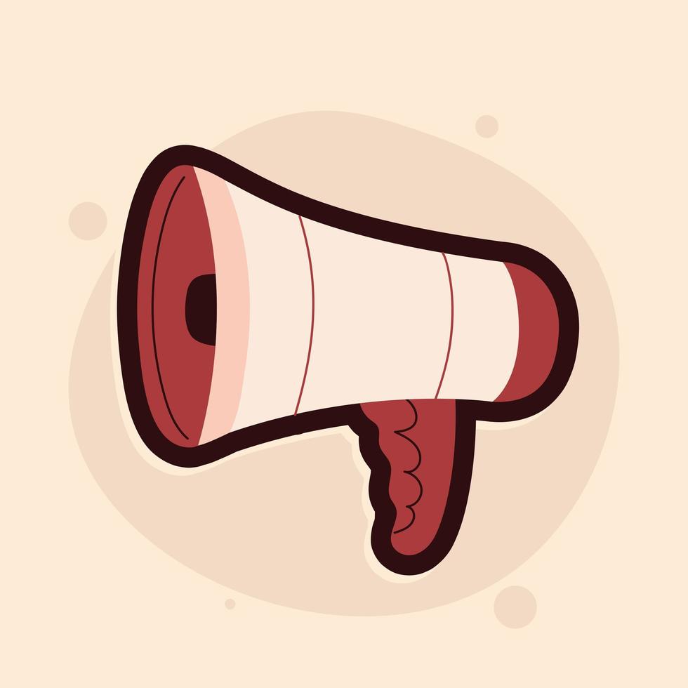 megaphone flat icon vector