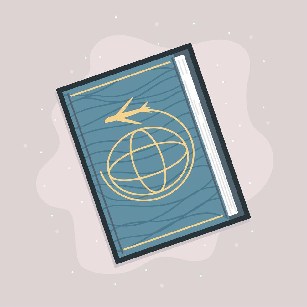 document passport icon vector