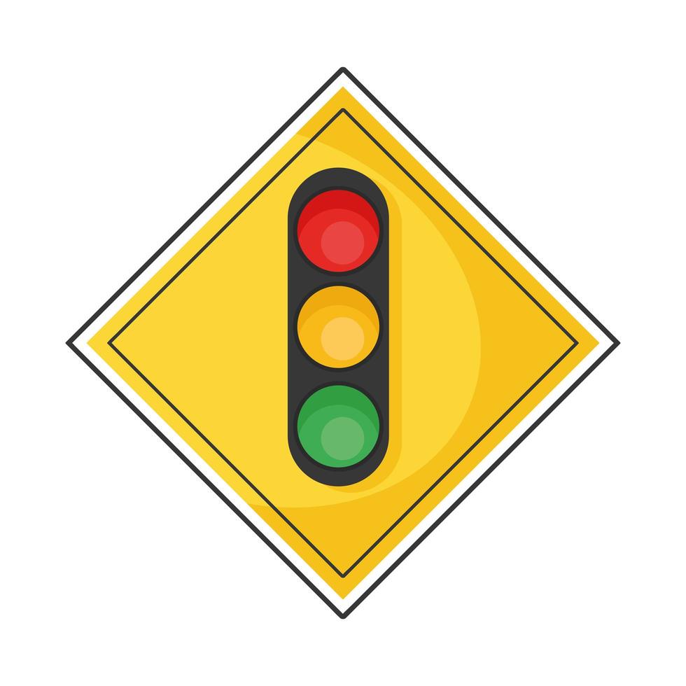traffic light signal vector