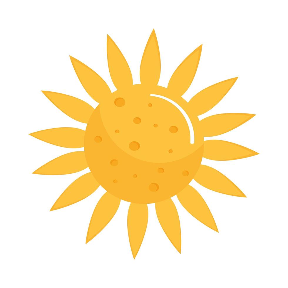 sun weather icon vector