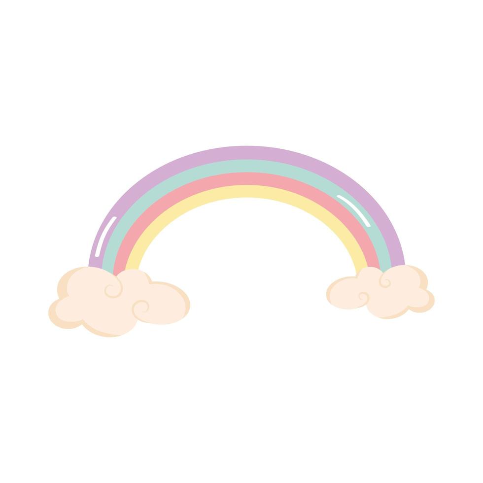 clouds and rainbow 4209804 Vector Art at Vecteezy