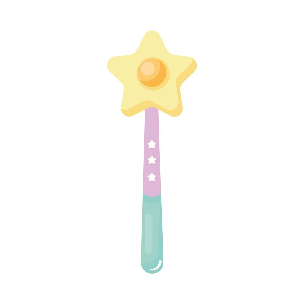 magic wand fantasy vector