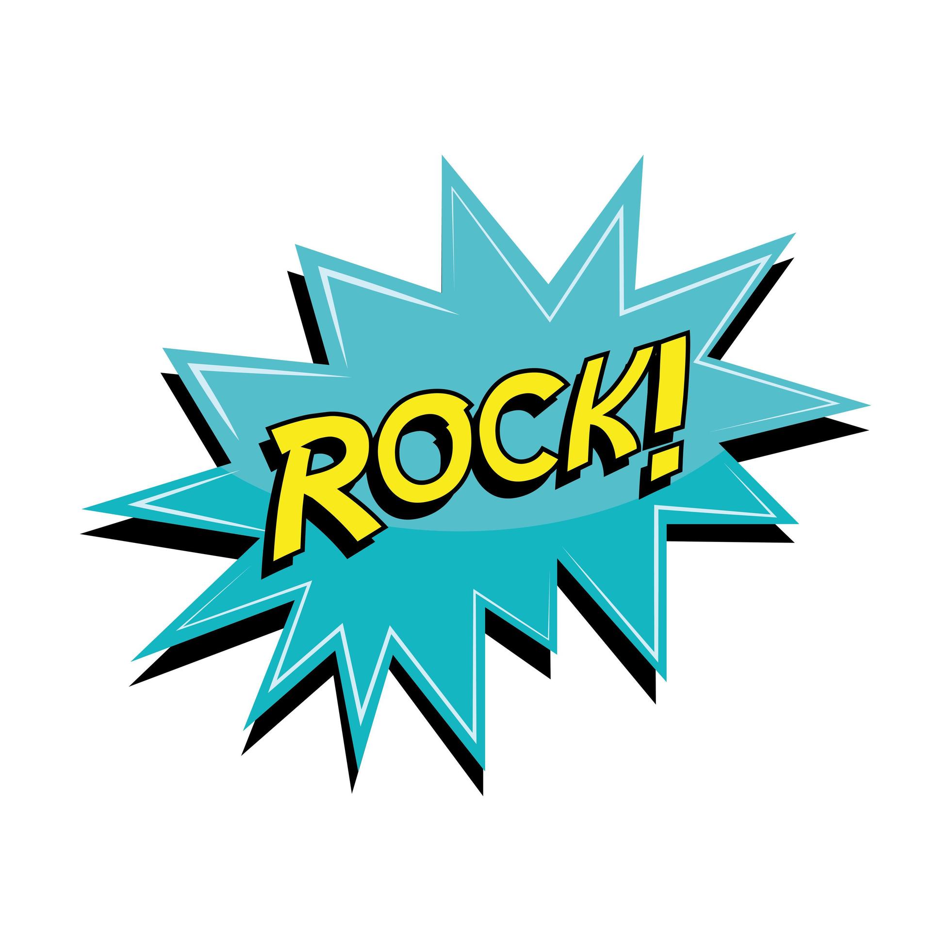 rock word expression 4209823 Vector Art at Vecteezy