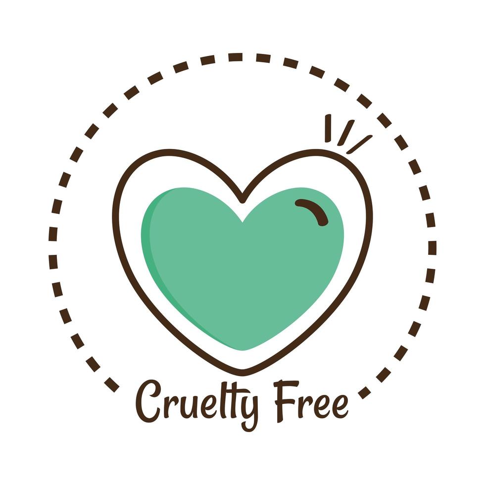 cruelty free label vector