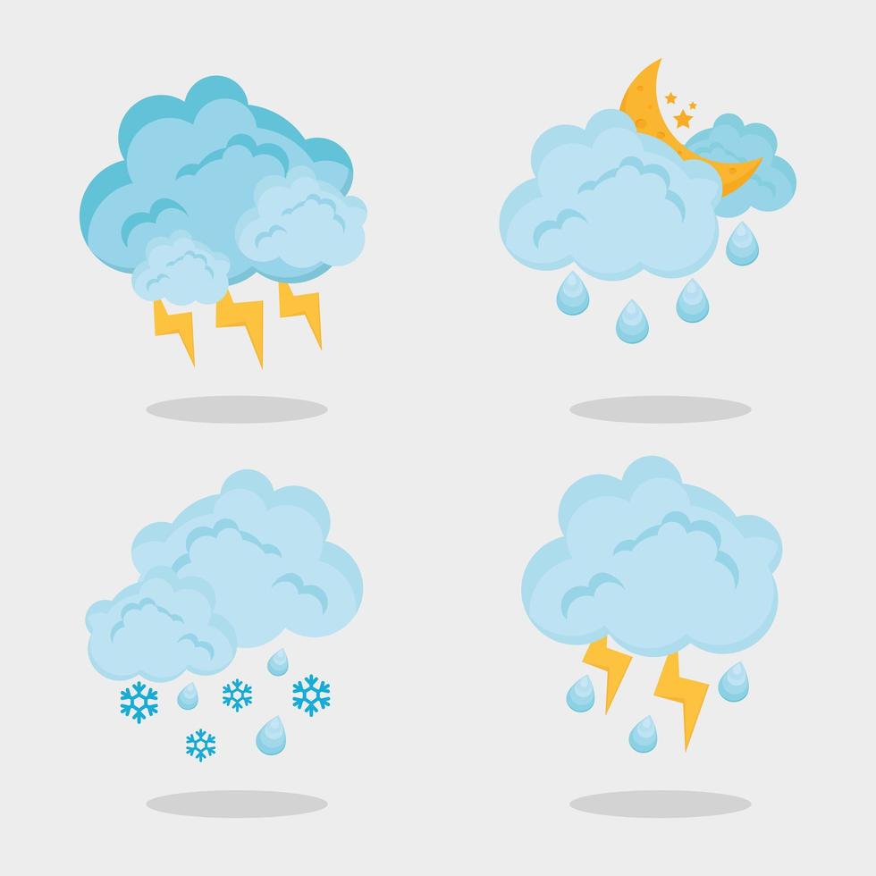 weather forecast four items vector