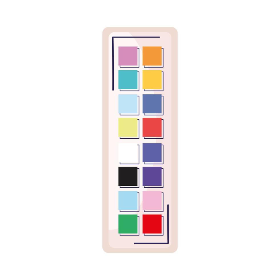 colors menu pallete vector