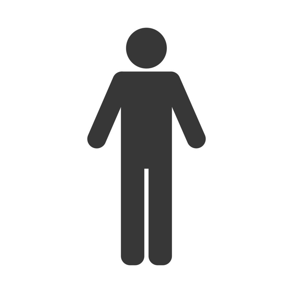 man figure silhouette vector