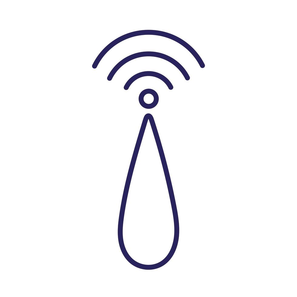 señal de ondas wifi vector