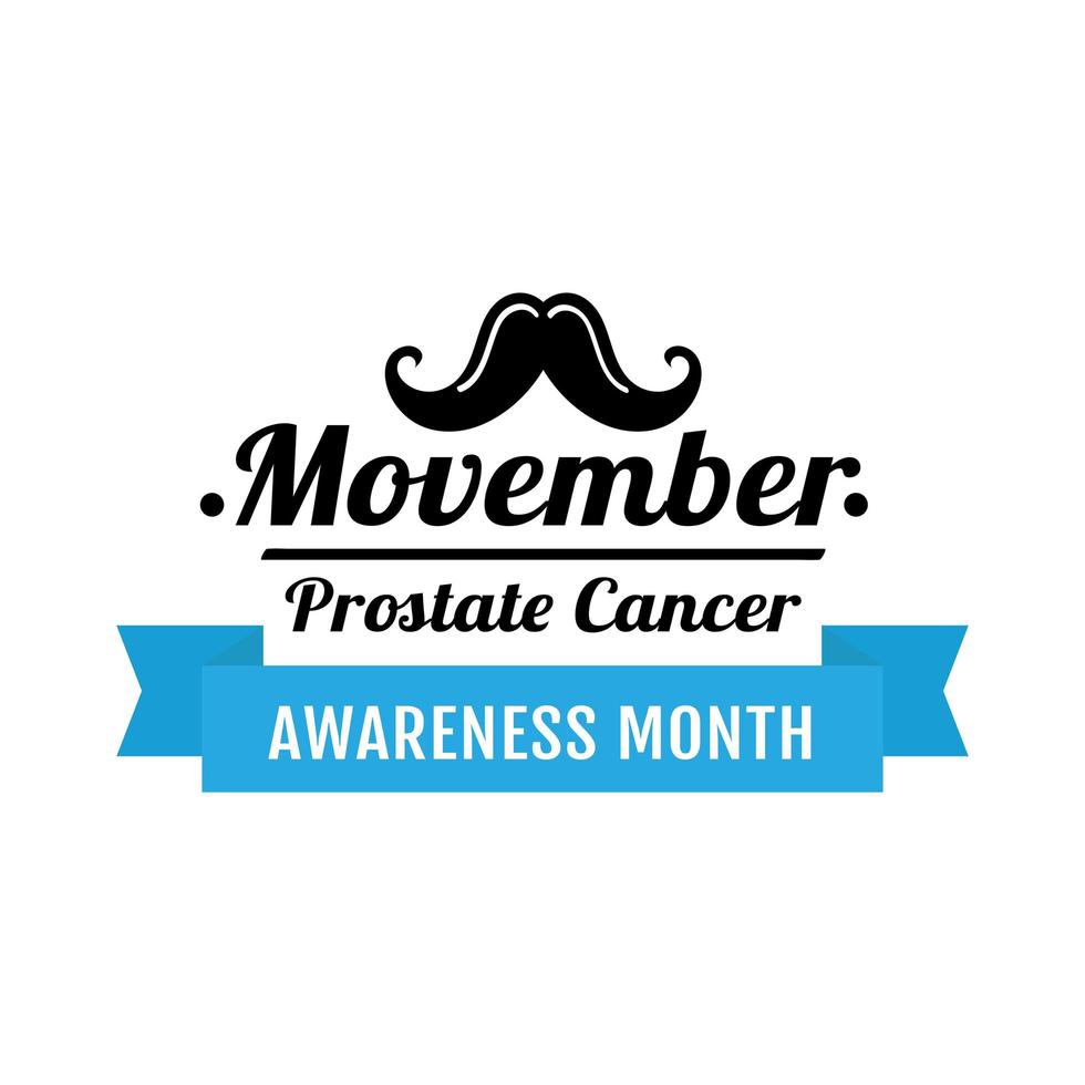 movember awareness month vector