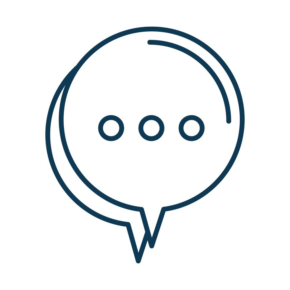 round speech bubble vector