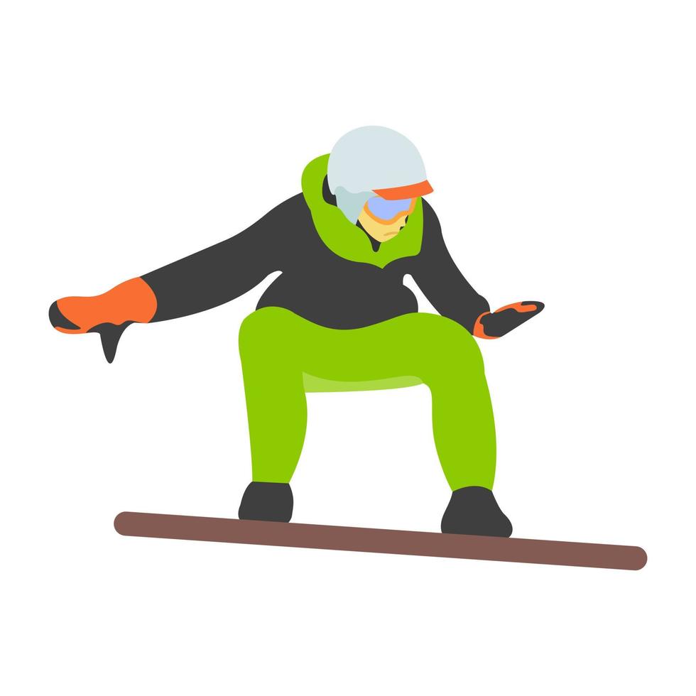 conceptos de snowboard de moda vector