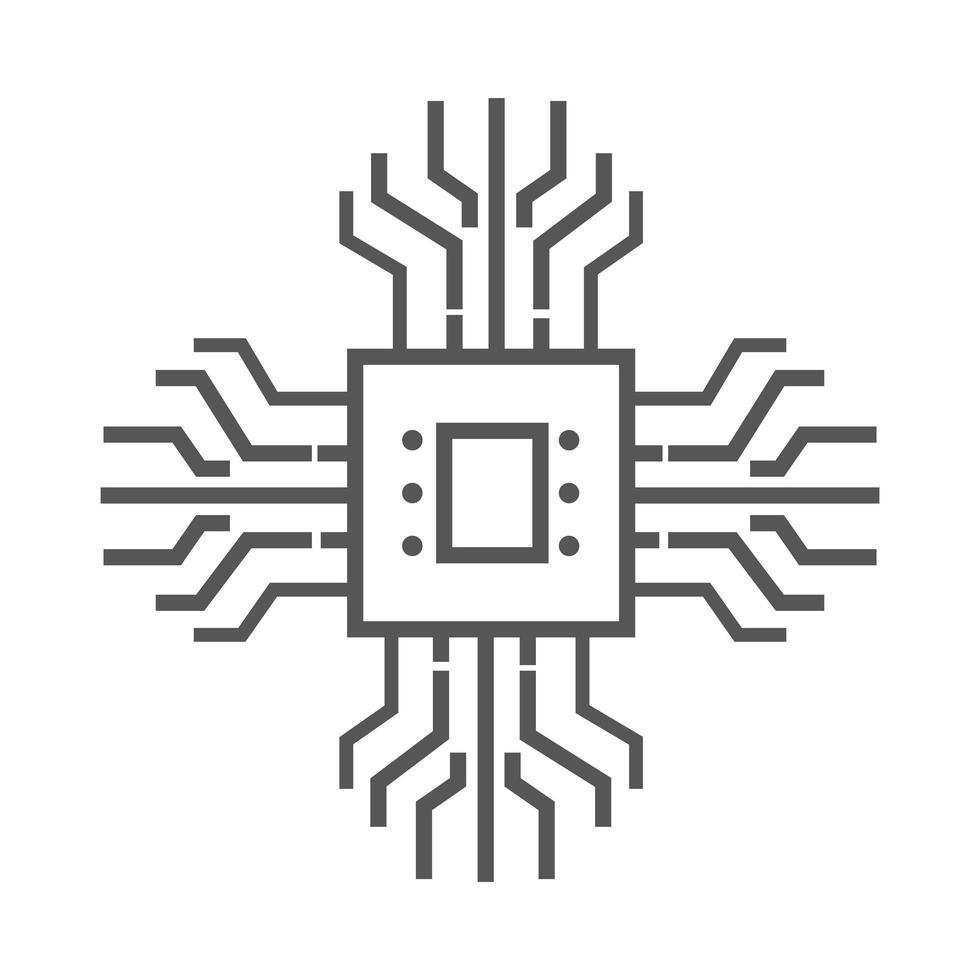 electric circuit tech vector