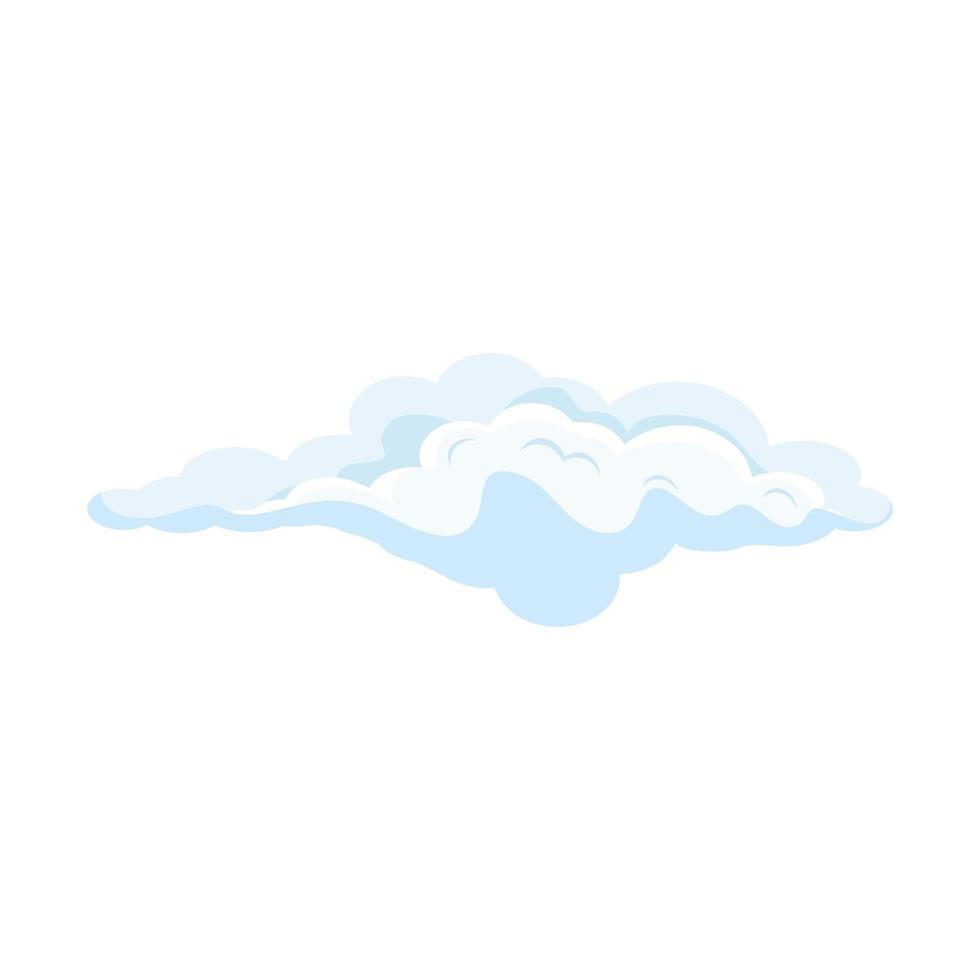 white climate cloud vector