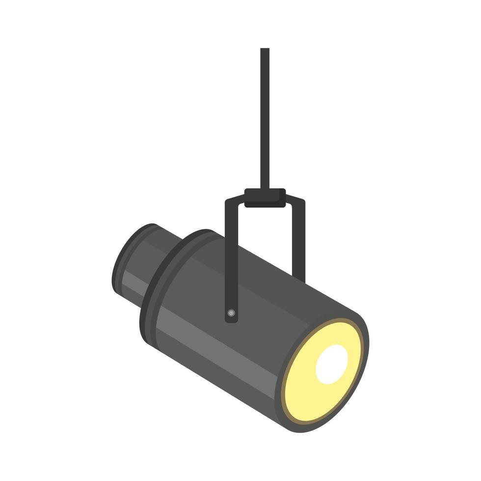 spotlight device hanging vector