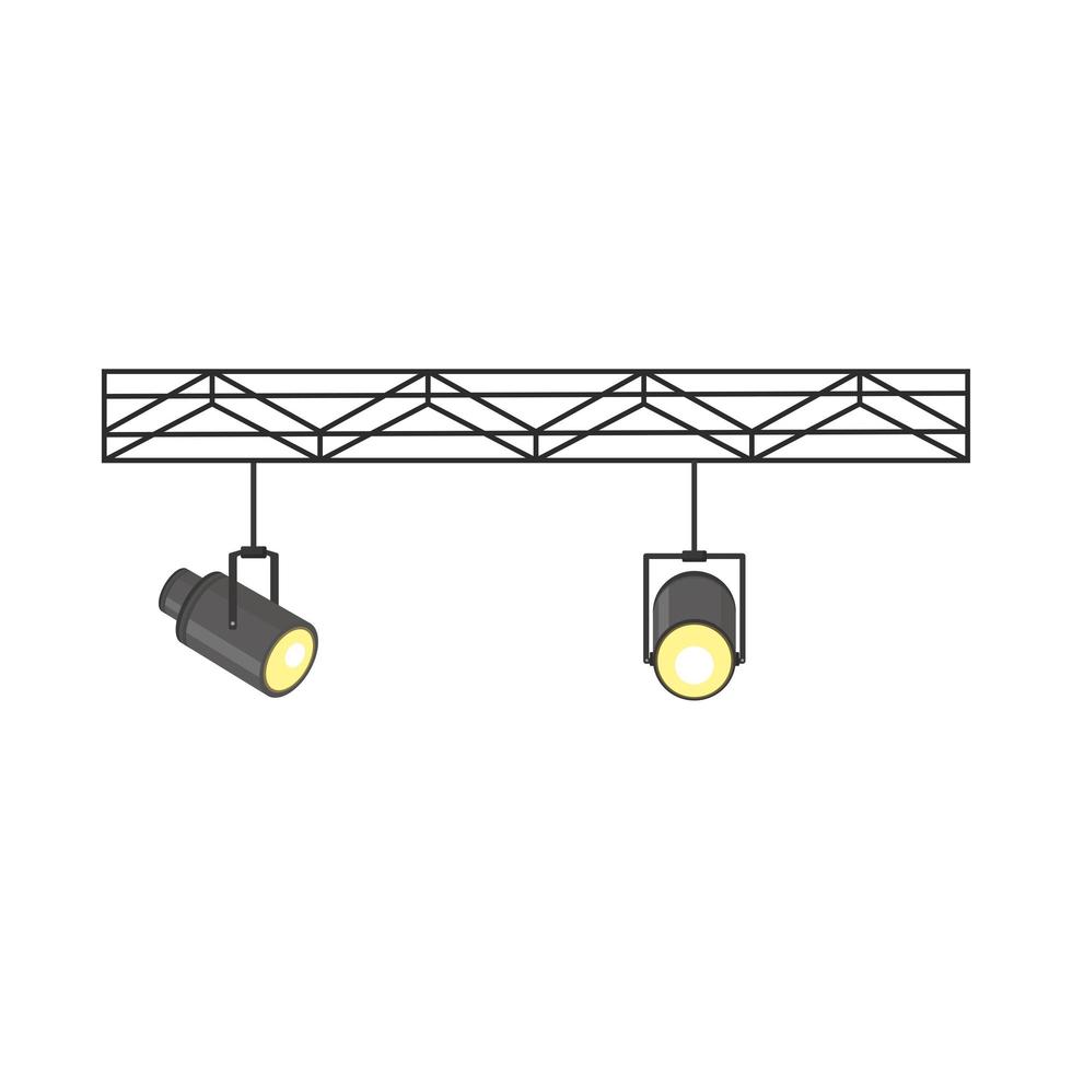 two spotlights icons vector