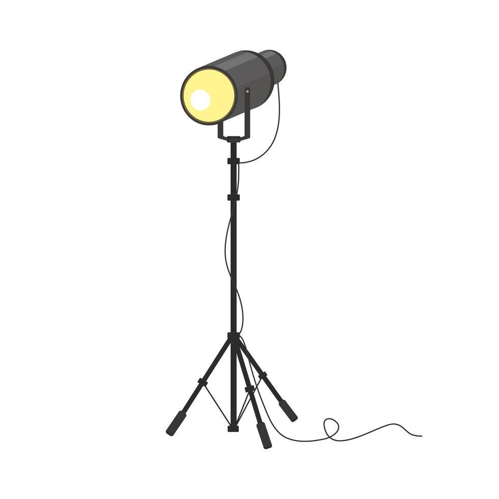 studio lamp icon vector