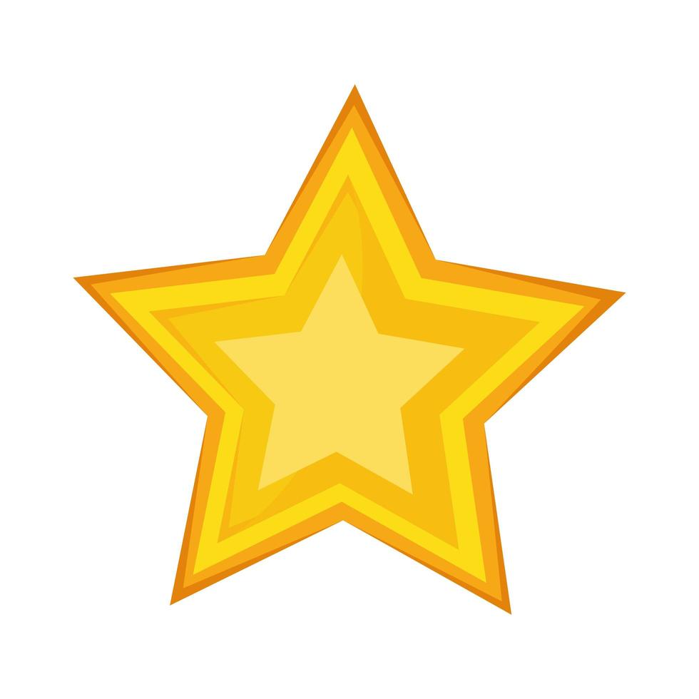 Isolated star icon vector