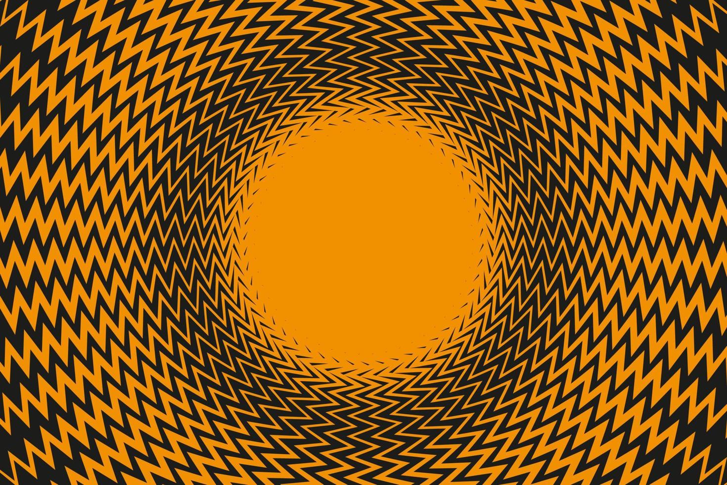 Radial rays zigzag lines frame background. Vector illustration