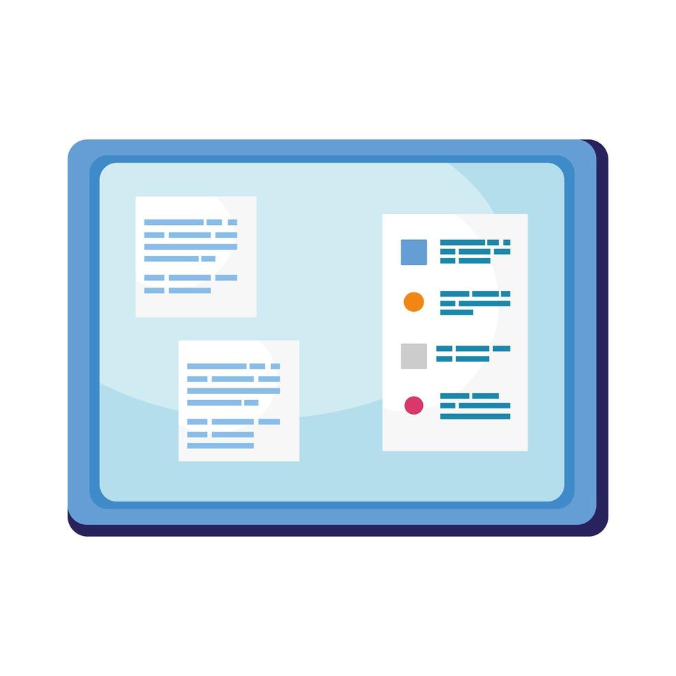 digital tablet design vector