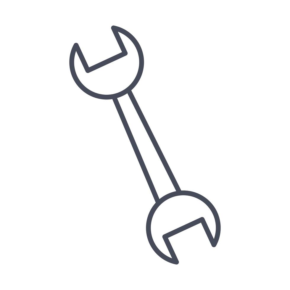 Isolated wrench icon vector