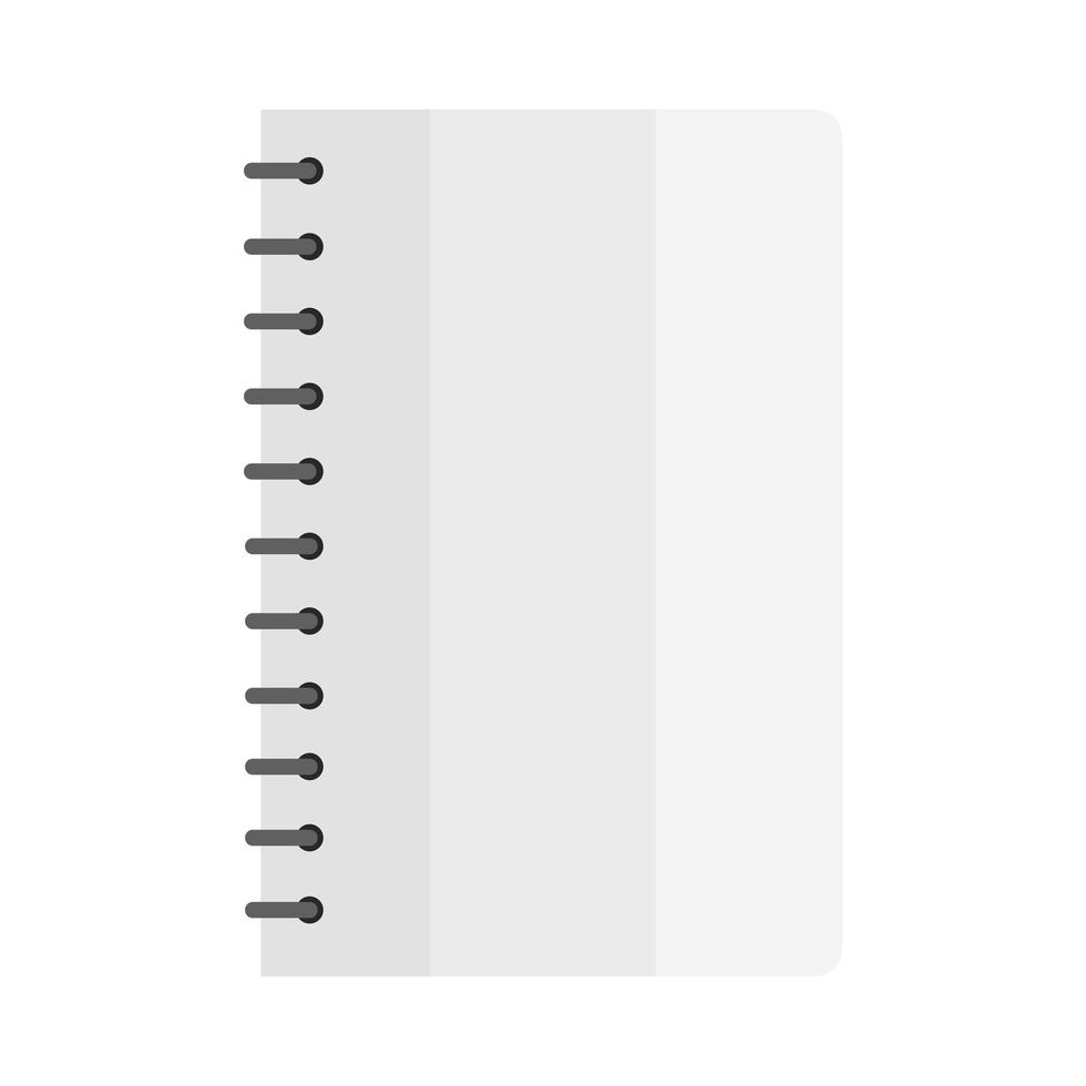 open blank notebook vector