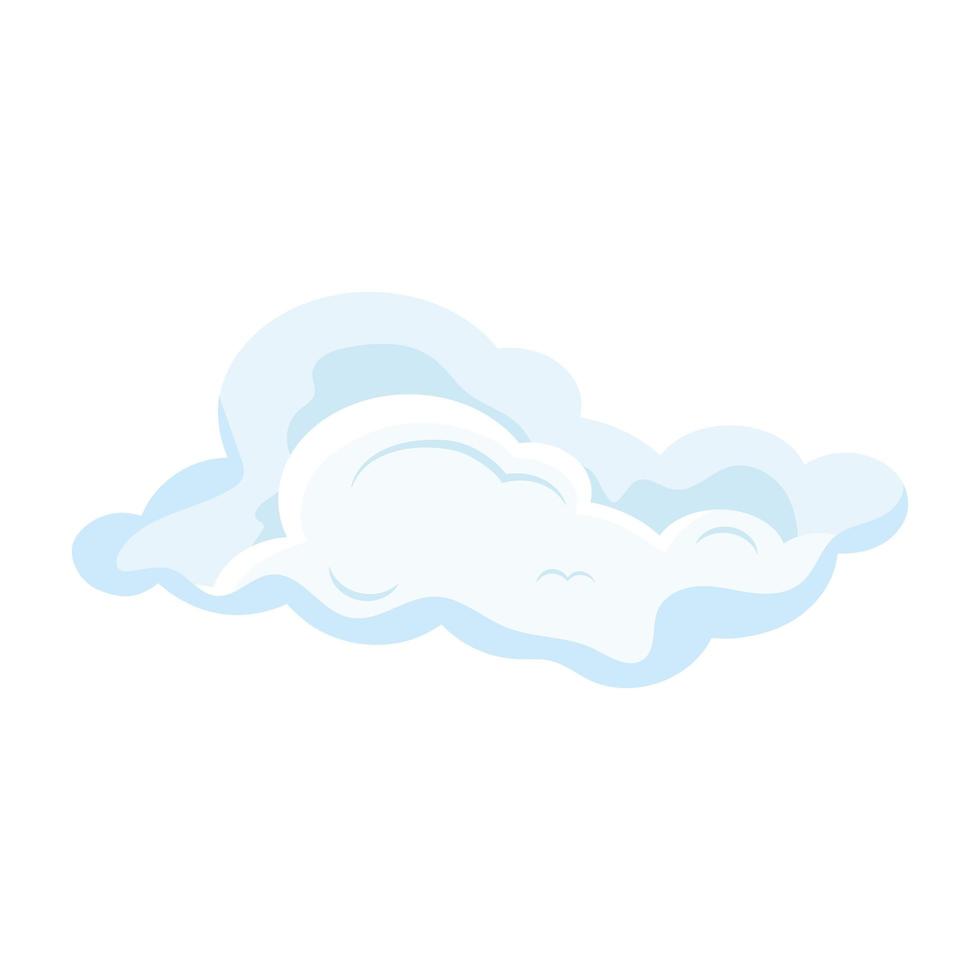fluffy cloud icon vector