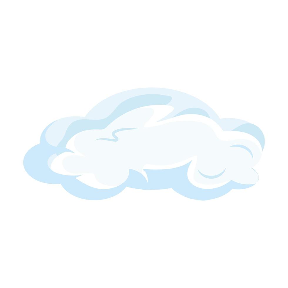 nube blanca natural vector