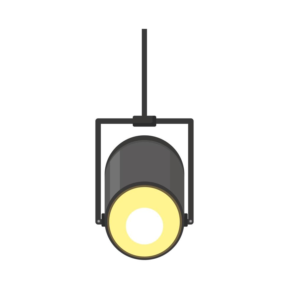 spotlight hanging design vector