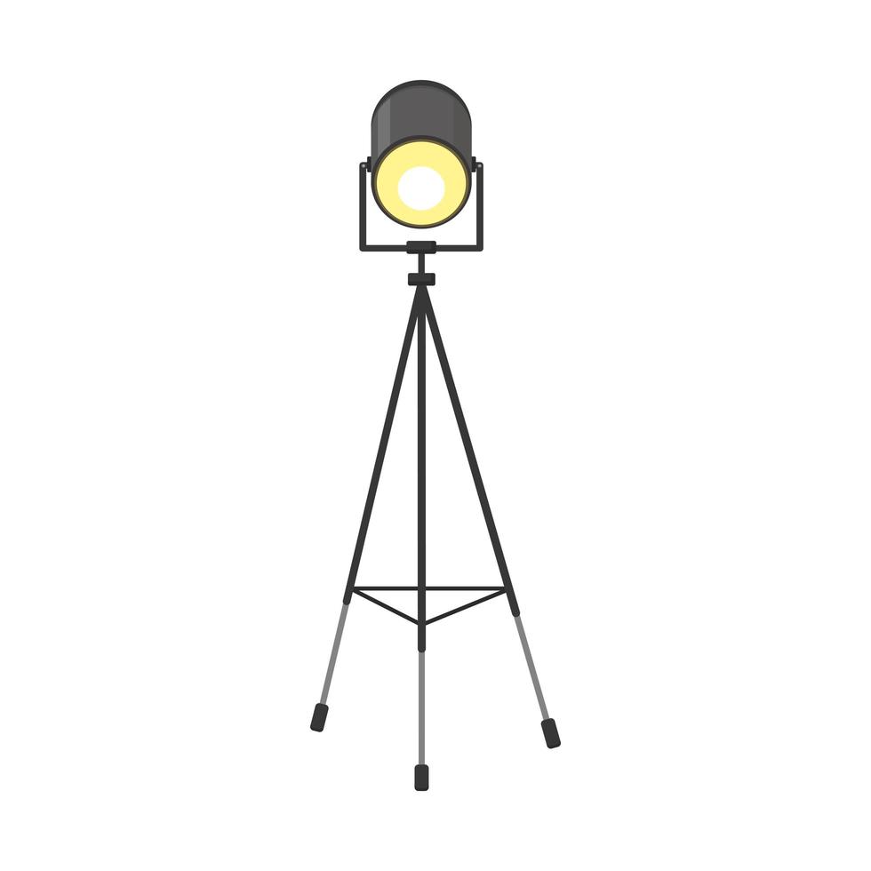 spotlight tripod icon vector