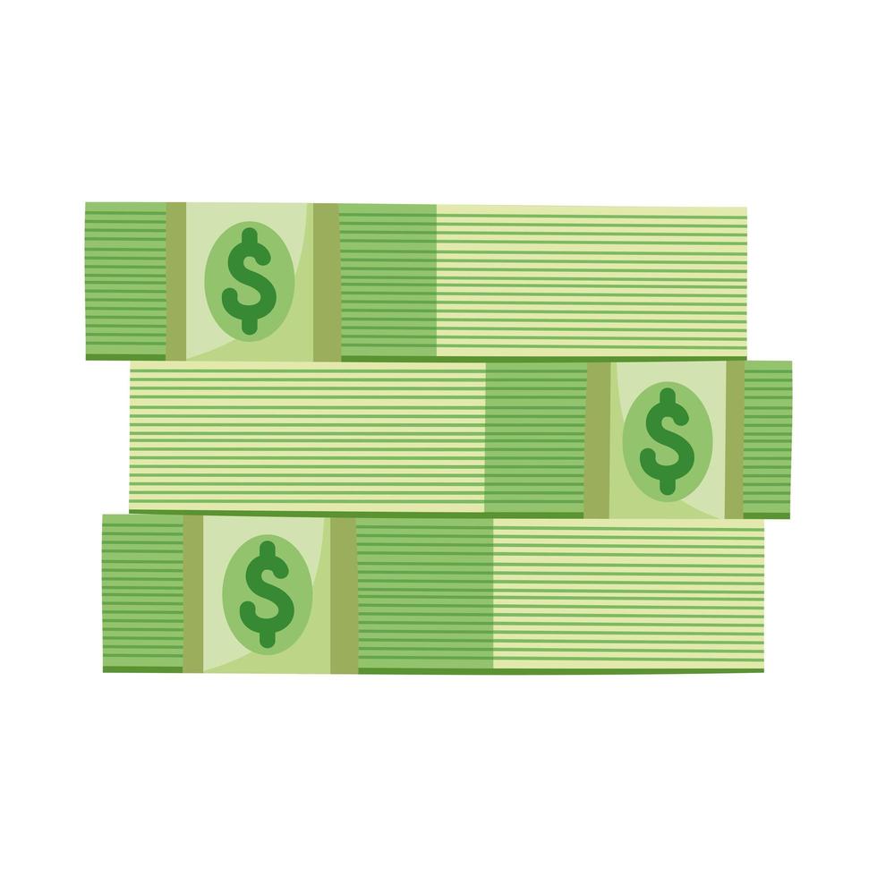 Money green bills vector