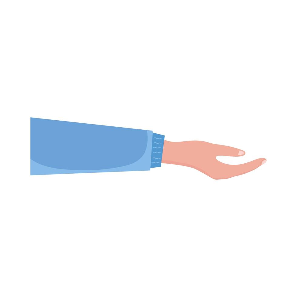 hand getting something vector