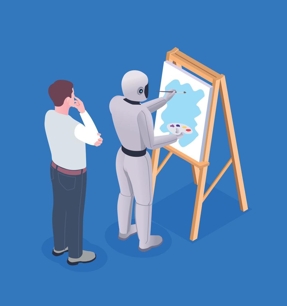 AI Art Training Composition vector