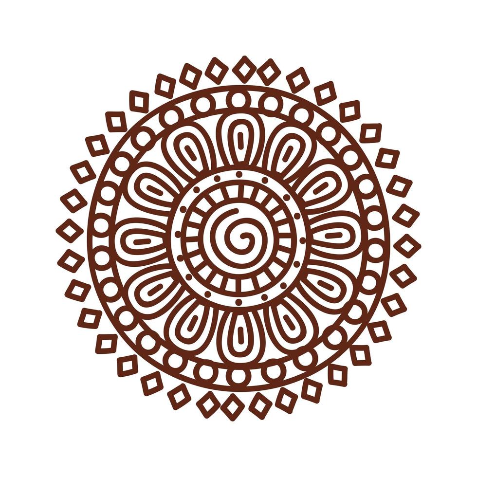 ethnicity mandala decoration vector