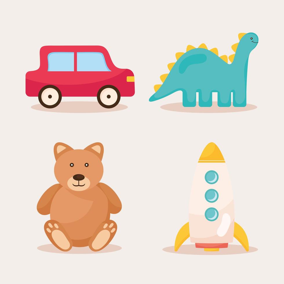 Toys symbol collection vector