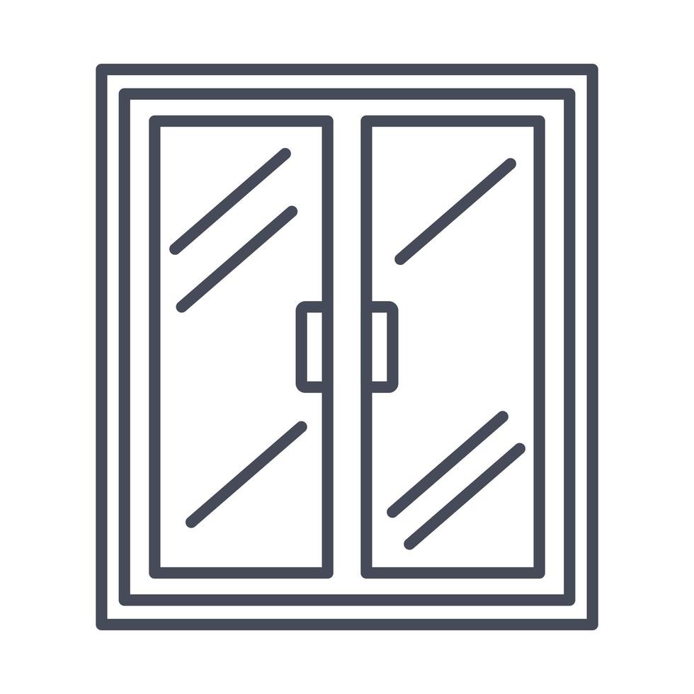 house window icon vector