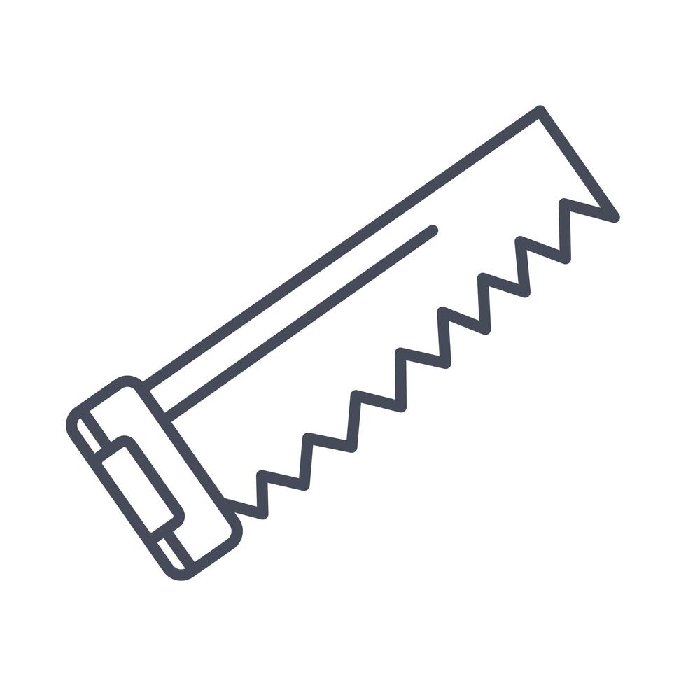 construction saw icon vector