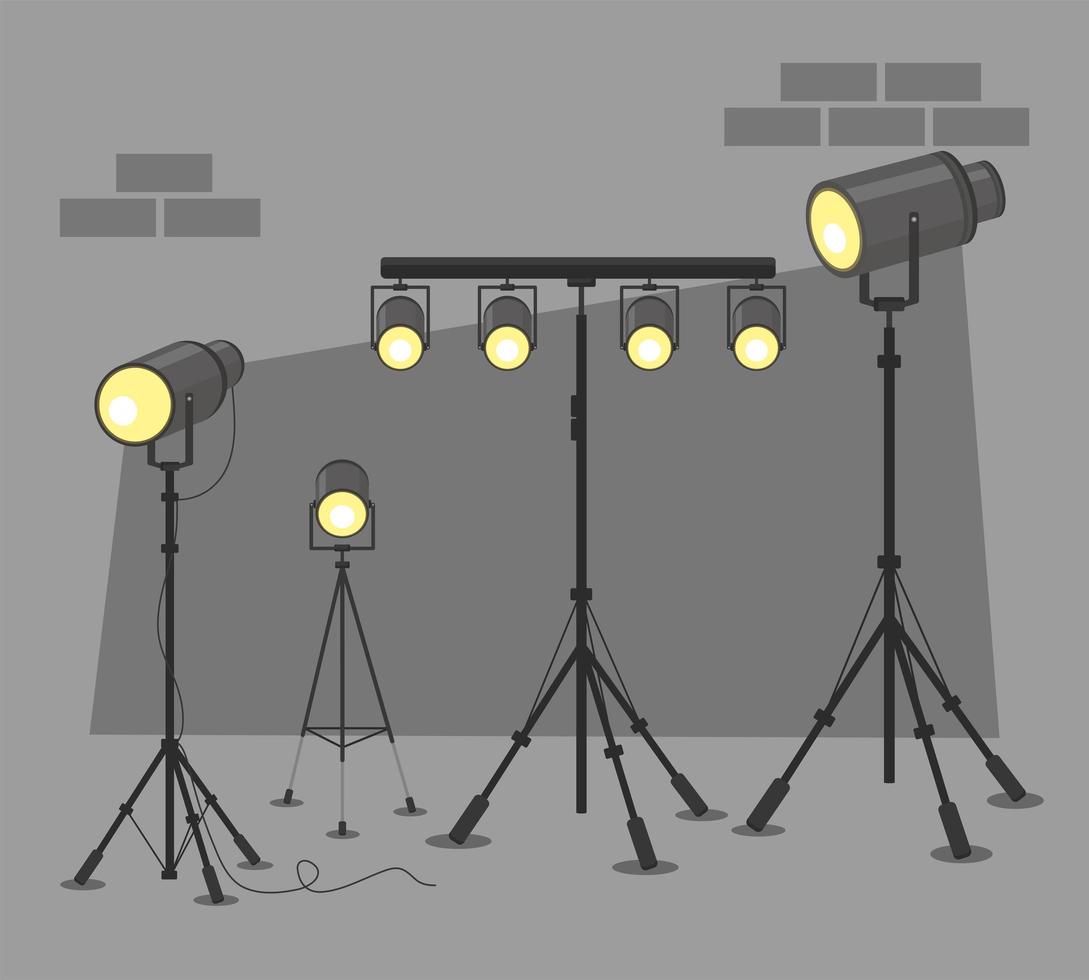 spotlight icon group vector