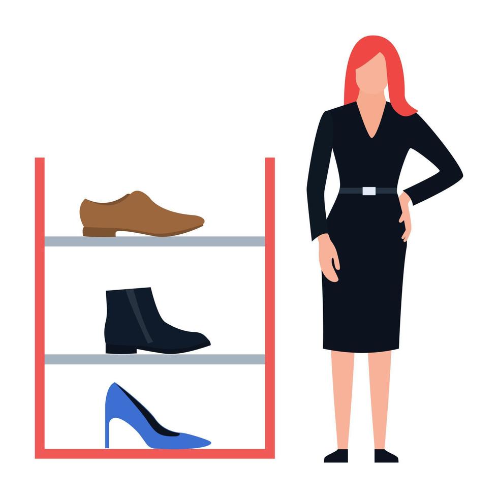 Shoes Shopping Concepts vector