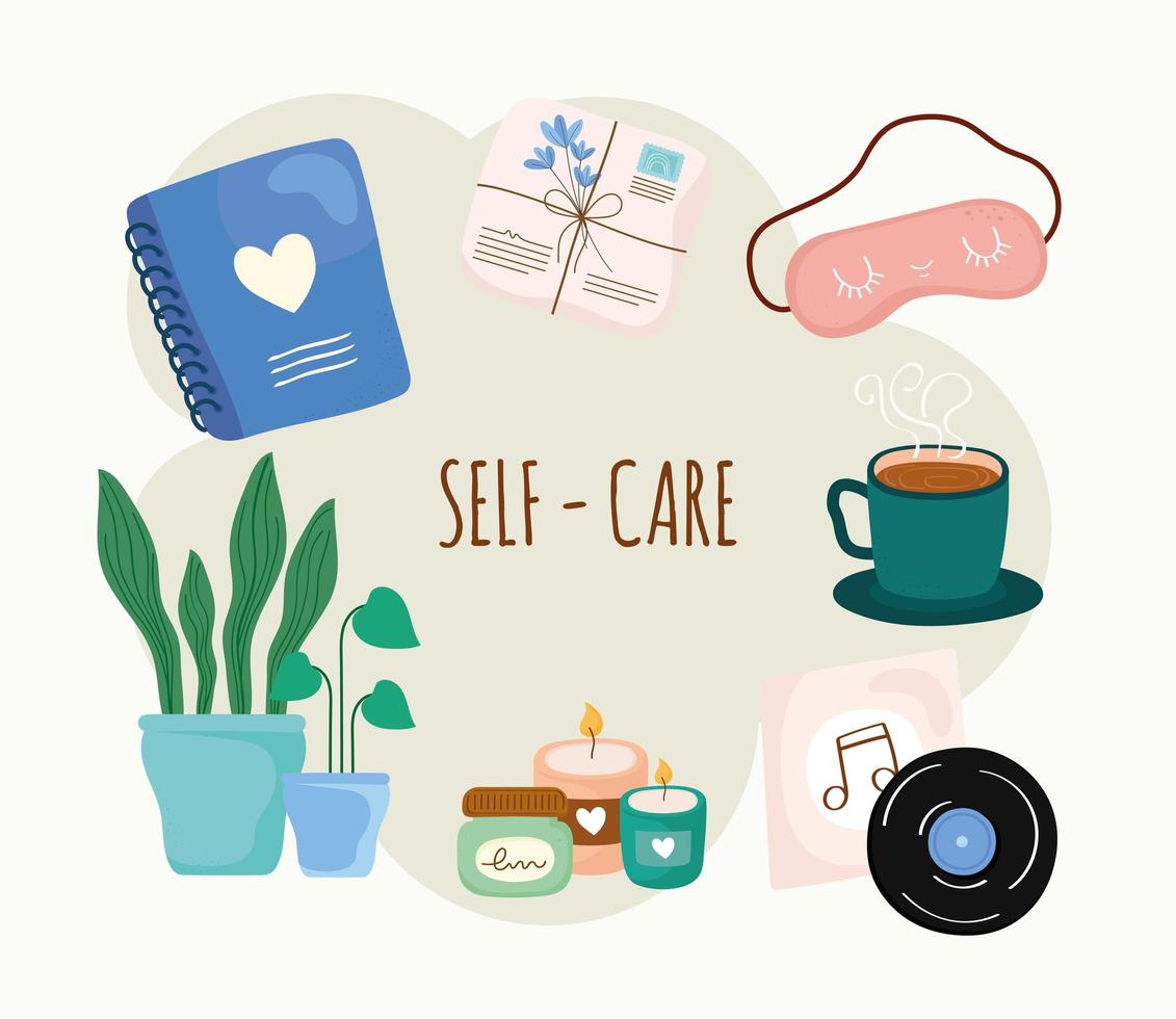 Self care symbol group vector
