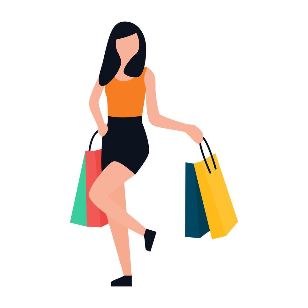 Teenager Shopping Concepts vector