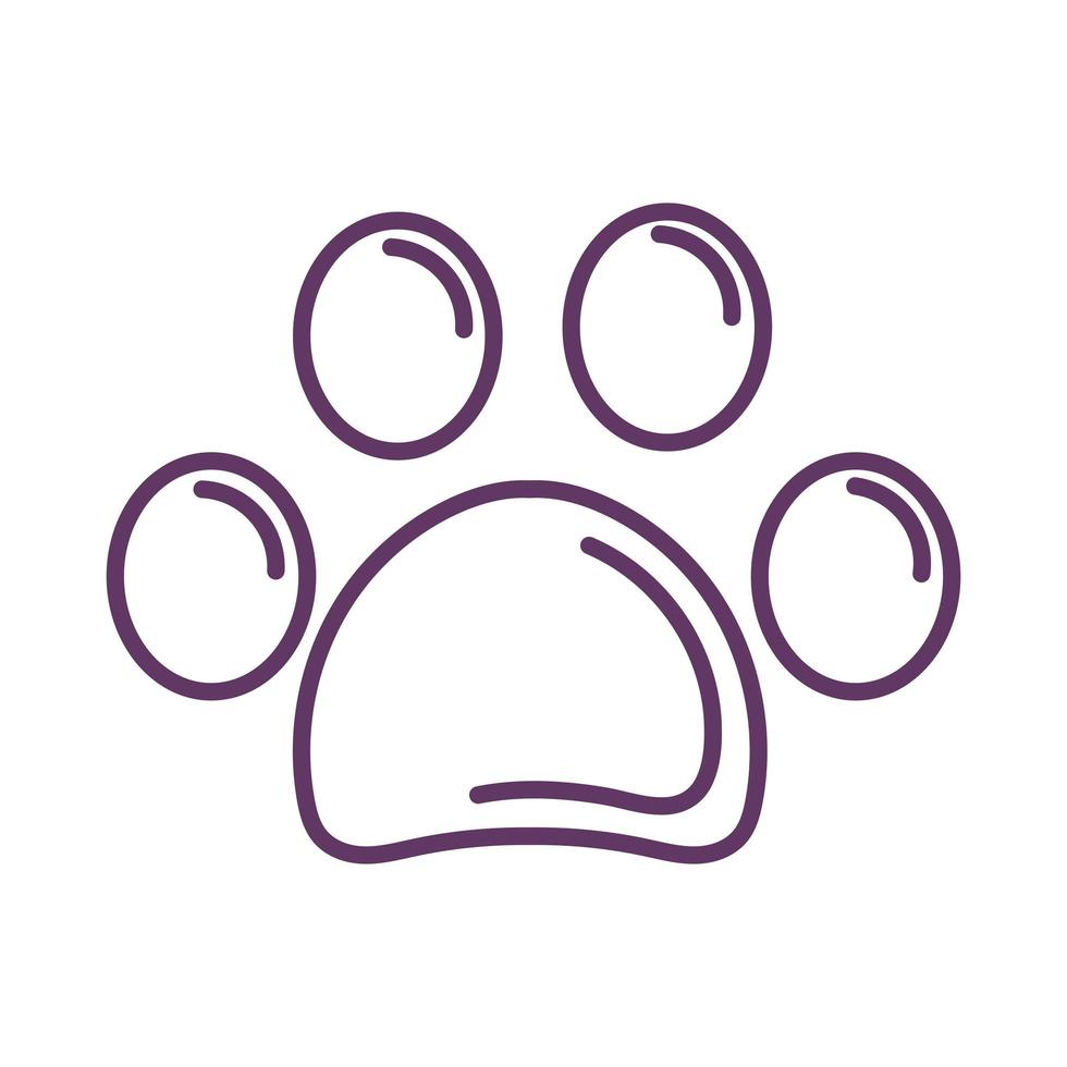 paw mascot icon vector