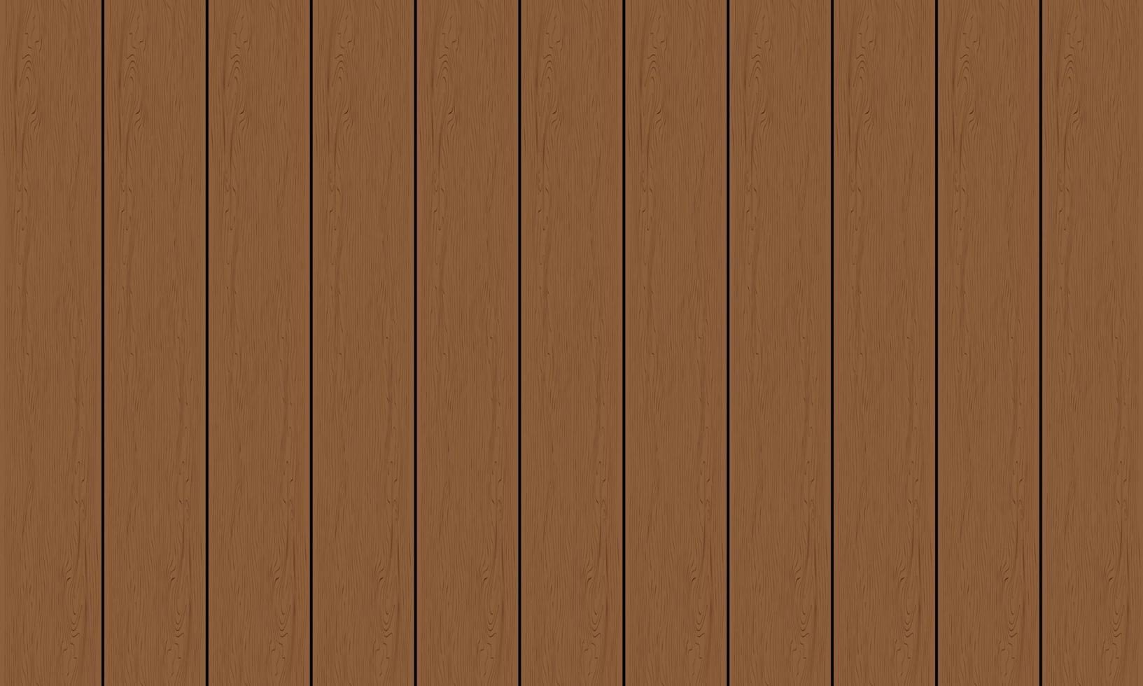 Realistic brown wood plank with dim light background vector