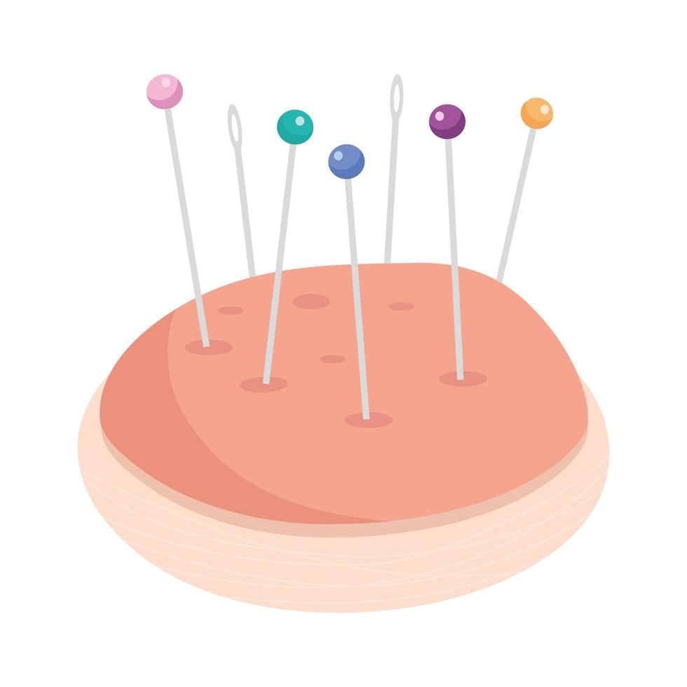 sewing pins icon vector