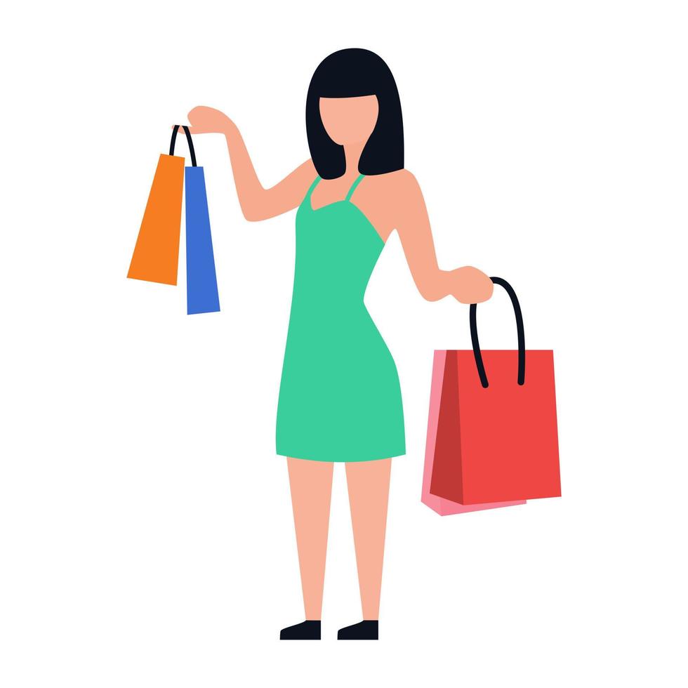 Shopping Excitement Concepts vector