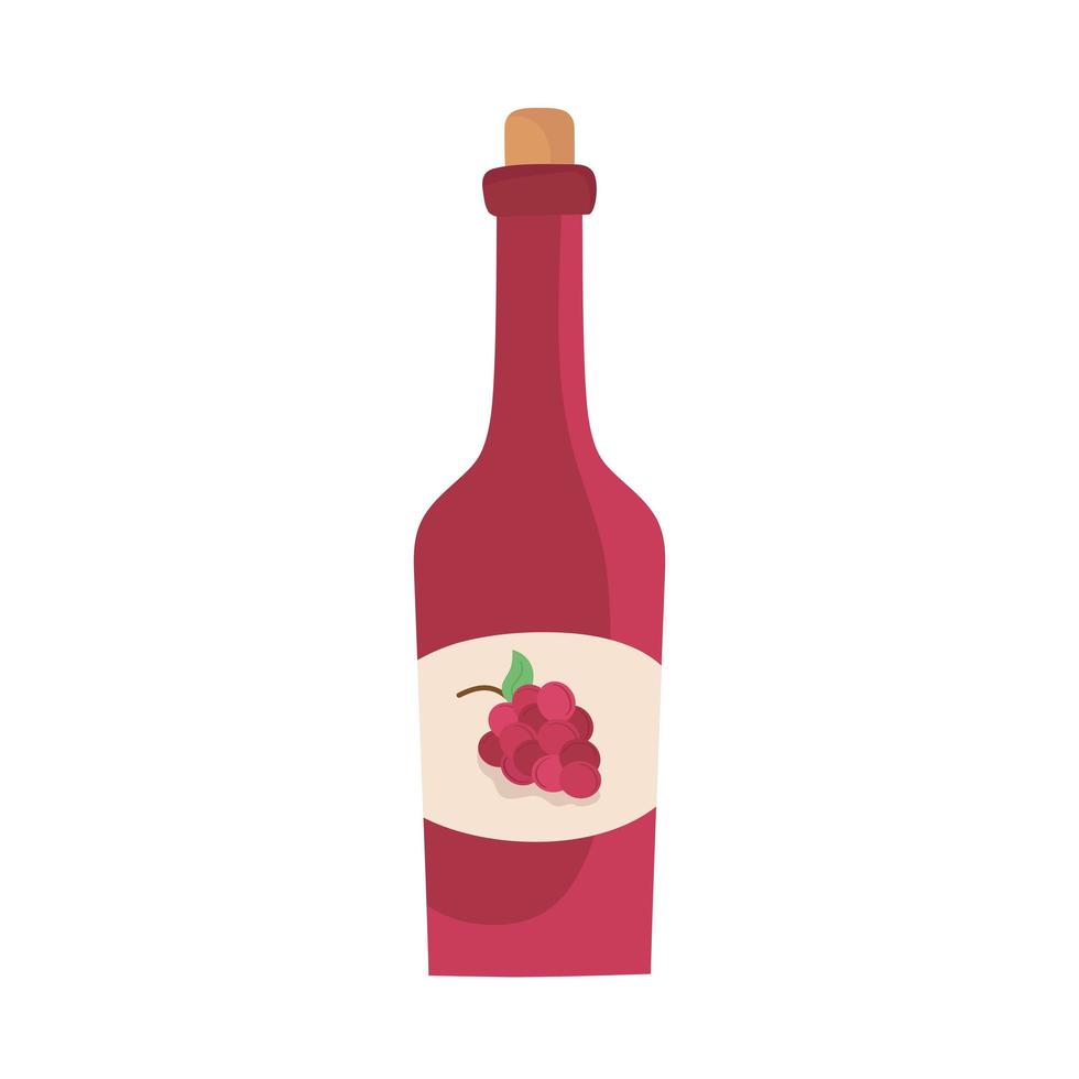 bottle of wine vector