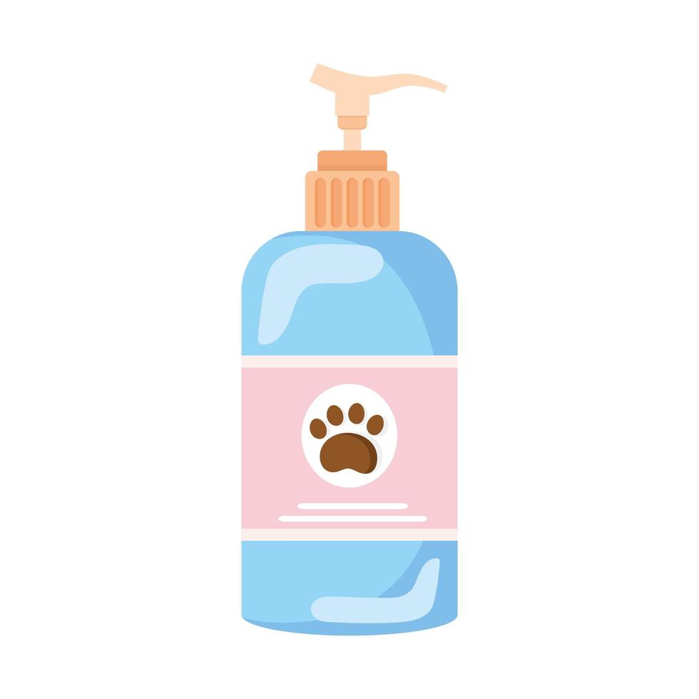 dog shampoo bottle vector