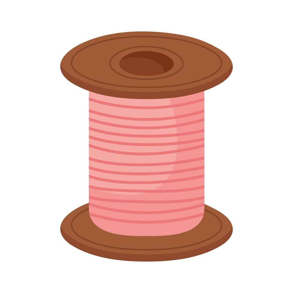thread wooden spool vector
