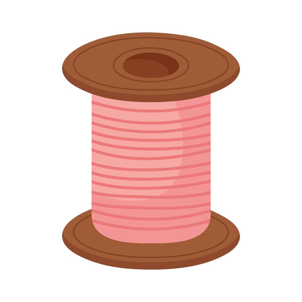 thread wooden spool vector