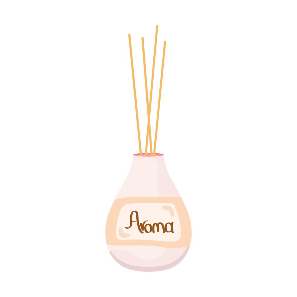 velas de aromaterapia en maceta vector